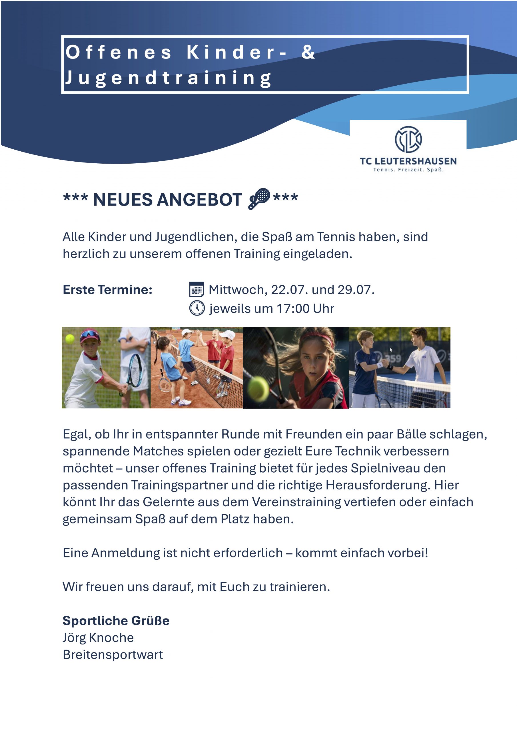 Offenes Kinder- & Jugendtraining